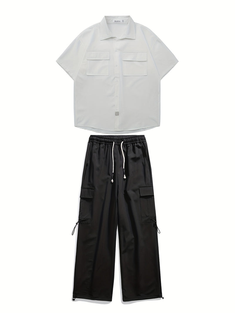 A Two-Piece Men's Casual Outfit.