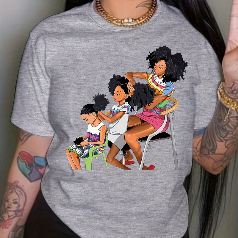 Women’s Portrait Printed T-shirt.