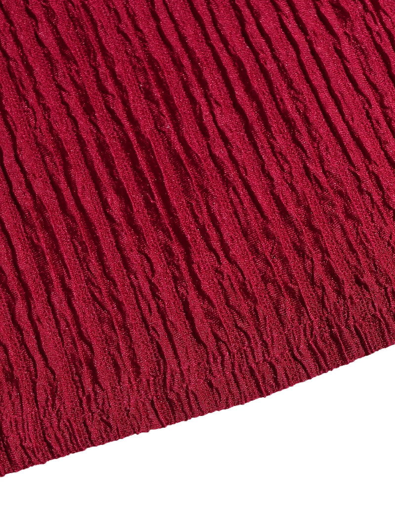 Women's 2pcs Long Sleeve V-Neck Top + Mid-Length Waist-Cinching Side-Tie.