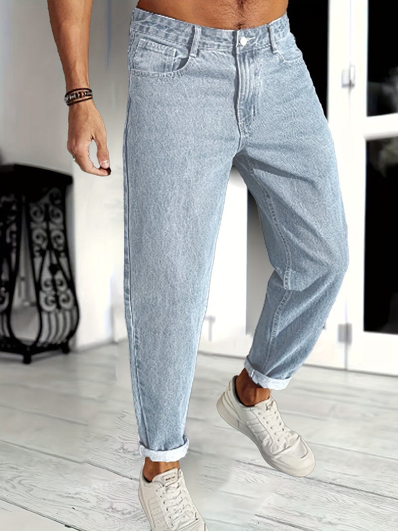 Men's Casual Stretch Denim Trousers.