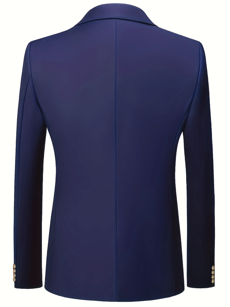 Men's 2pcs Wedding Suit Set - Slim Fit Business Suit Jacket.