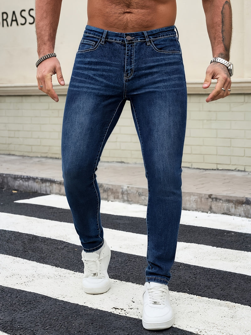 Men's Slim Fit Denim Pants.
