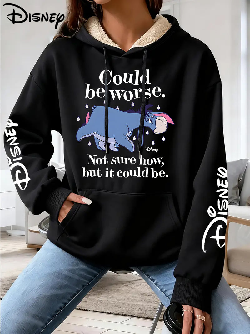 Women's Hooded Pocket Sweatshirt.