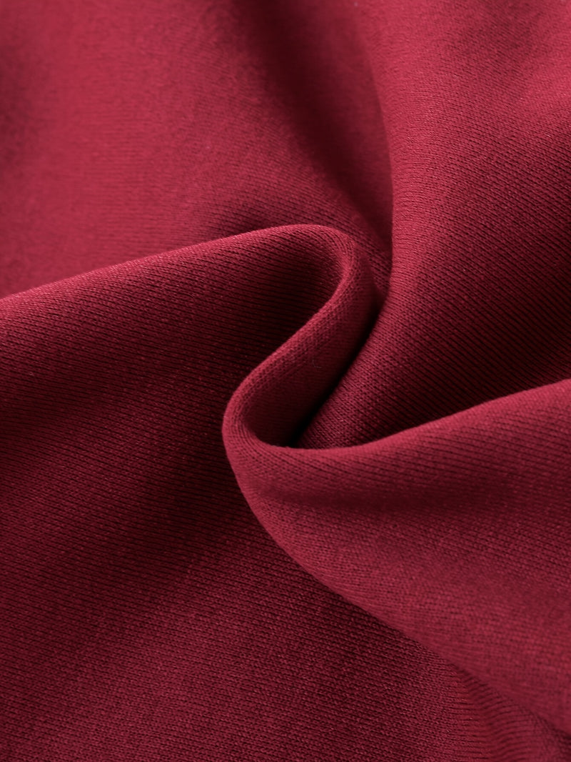 2pcs Boys Autumn/Winter Fleece-Lined Hooded Sweatshirt and Pants Set.