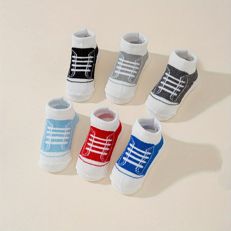 Six Pairs of Super Comfy And Fashionable Baby Socks.