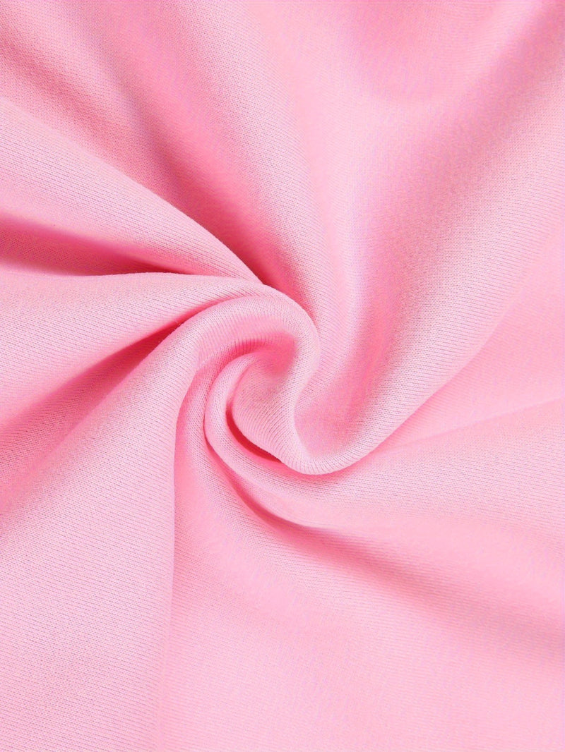 Women's Minimalist Solid Color Hoodie.