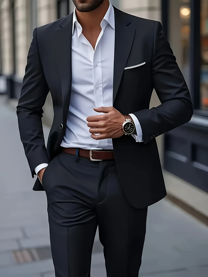Men's Two-Piece Formal Suit by Elitefit.