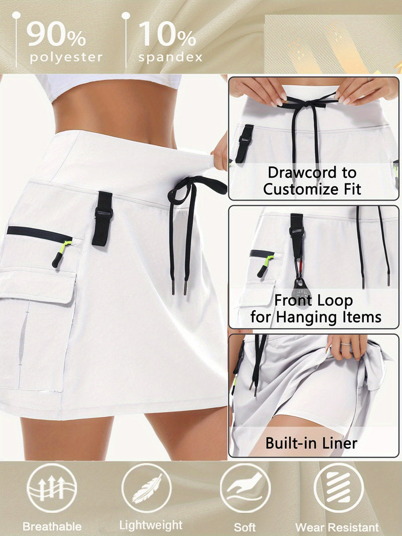 Women's Sports Skorts, Outdoor Hiking Cargo Shorts.