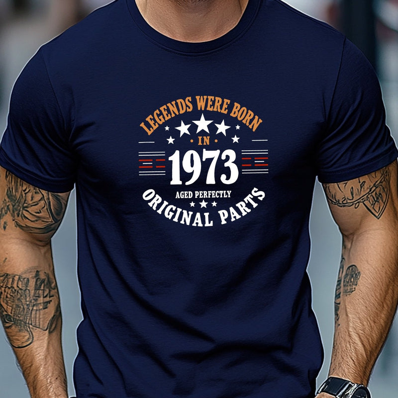 Men's Casual Crew Neck Short T-Shirt.