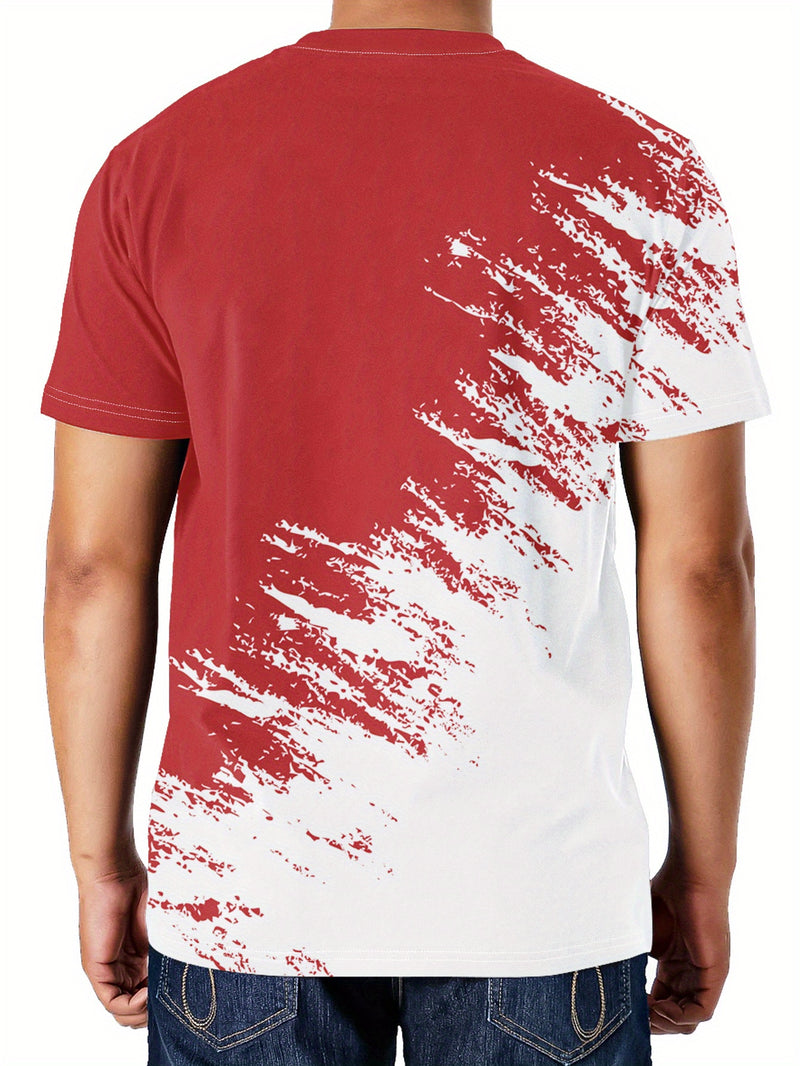 3pcs Men's Casual Graphic T-Shirts.