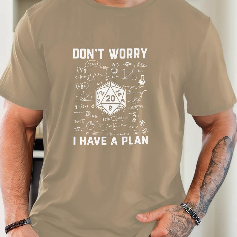 Men's Graphic T-Shirt - Casual Crew Neck, Short Sleeve.