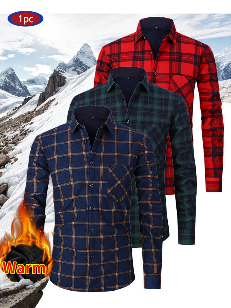 Men's Flannel Checkered Shirt.