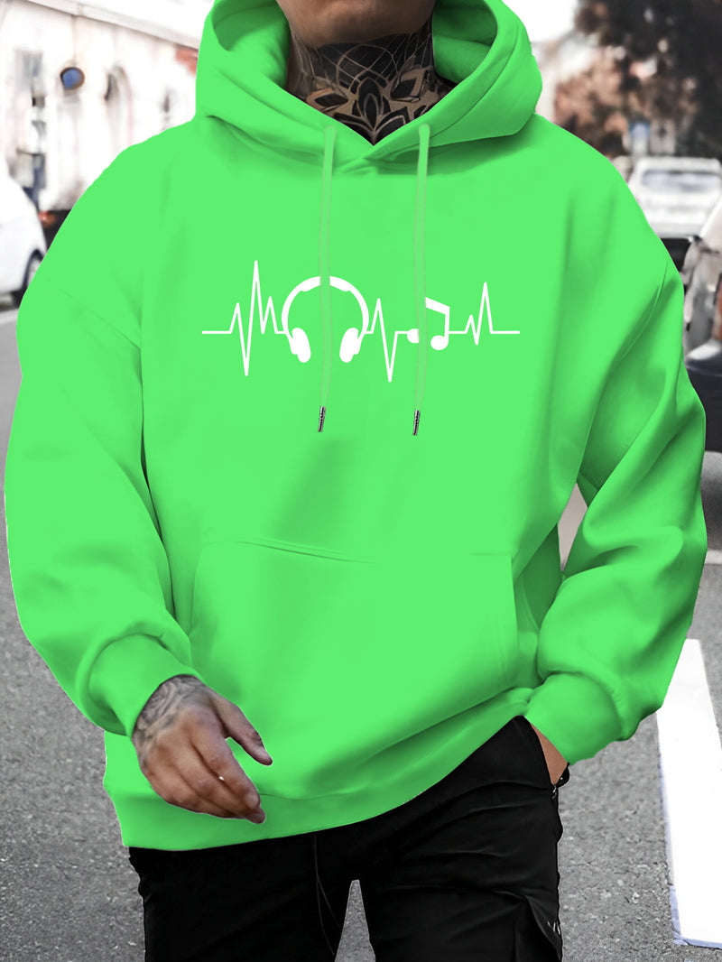 Men's New Fashion Hooded Sweatshirt.