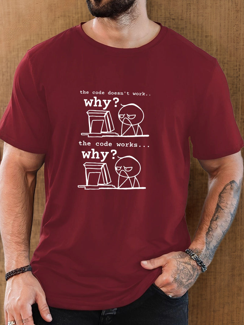 Men's Programmer T-Shirt with Funny Coding Jokes & Tech Humor.