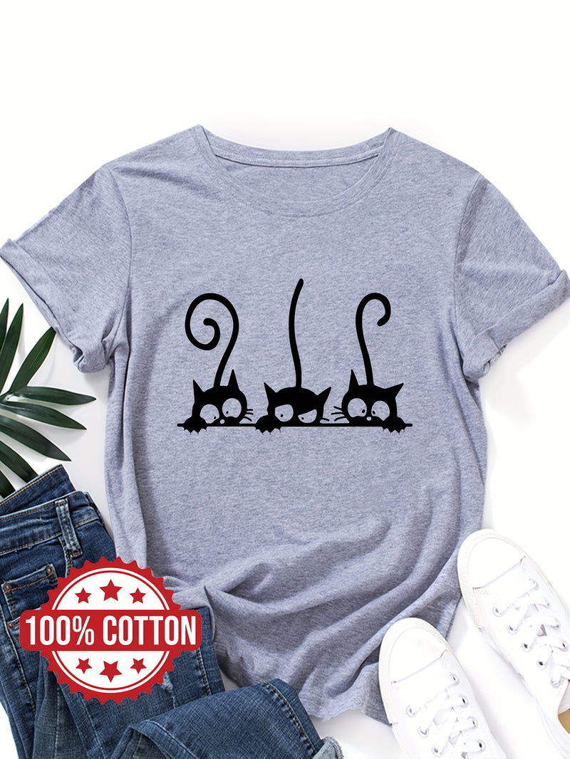 Women’s T-shirt, Casual Top for Summer & Spring.