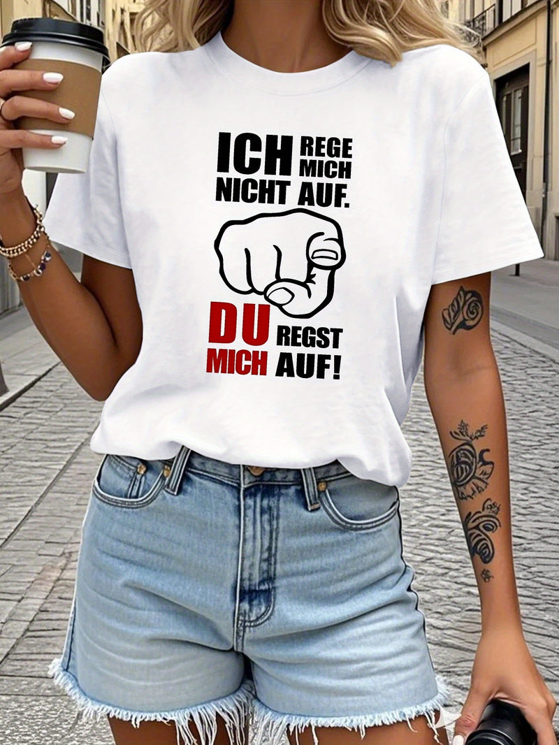 Women's Funny German Saying T-Shirt.
