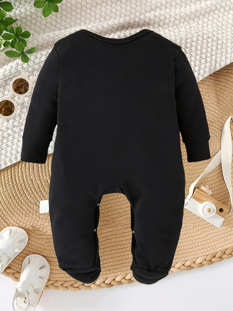 All My Siblings Have Paws Letter Print Newborn Romper Footed Bodysuit for Babies.