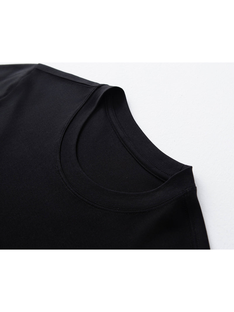 3pcs Men's Cotton T-Shirts - Slim Fit Short Sleeve Crew Neck Summer Tees.