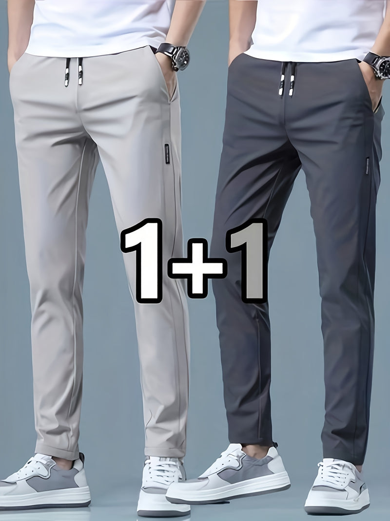 2-pcs Men's Quick-Dry Breathable Jogger Pants.
