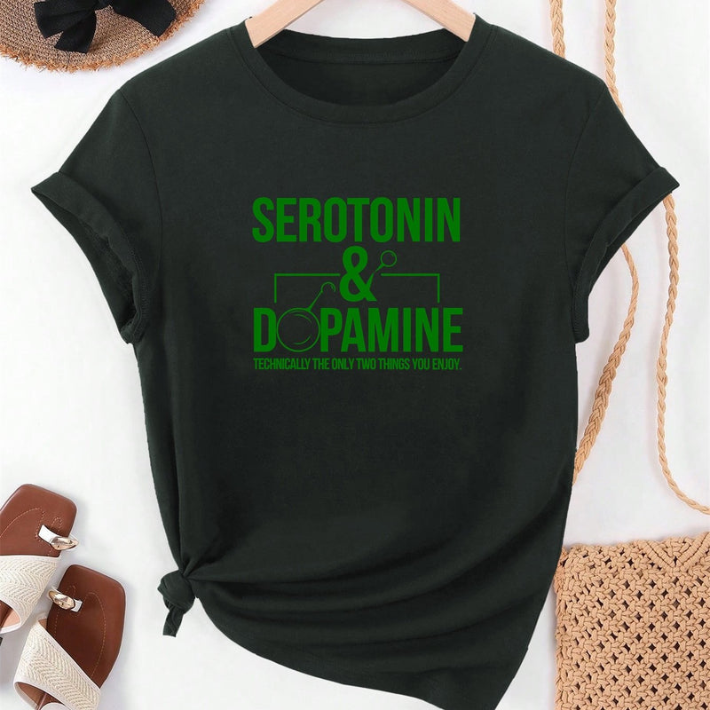 Women's Graphic Summer Casual Short-Sleeve T-Shirt.