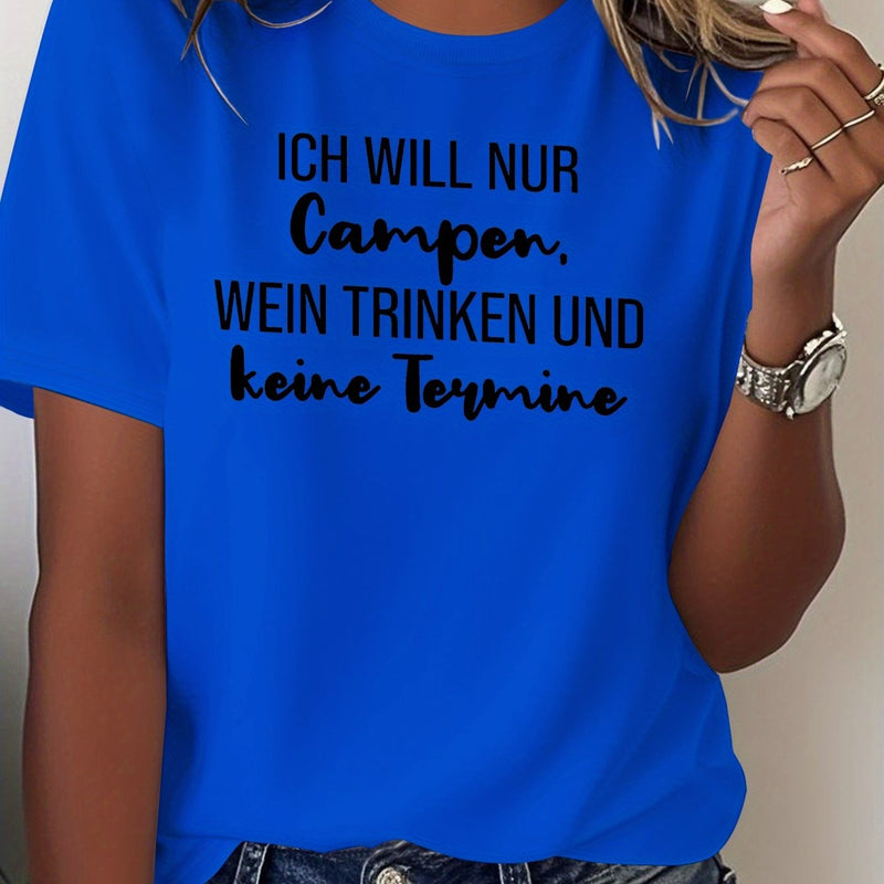 Women's T-Shirt with Short Sleeves.