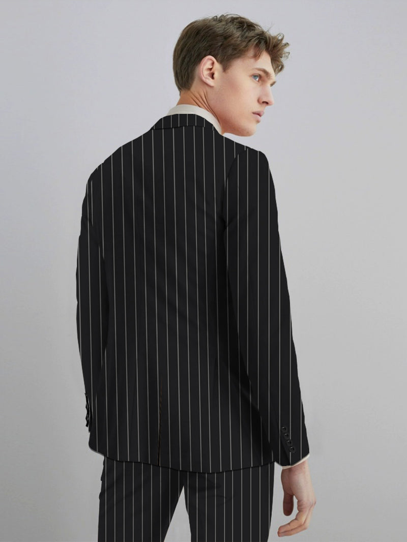 A Three-Piece Set for Men Consisting of a Formal Suit Jacket.