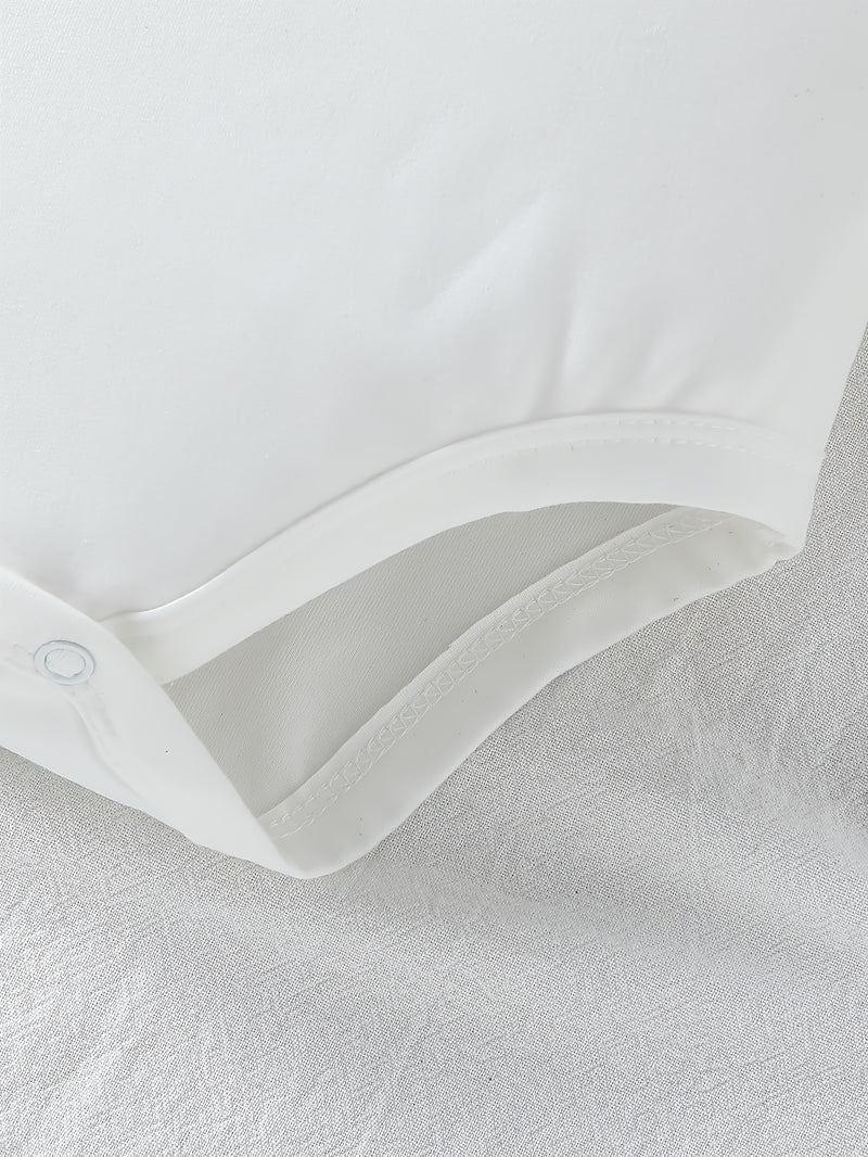 Custom Logo for Autumn And Winter Long-Sleeve Triangle Bodysuit for Baby Girls And Boys.