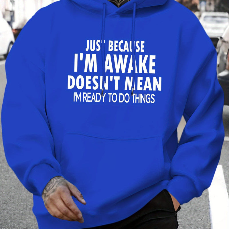 Men's New Stylish Hoodie with a Letter Print.