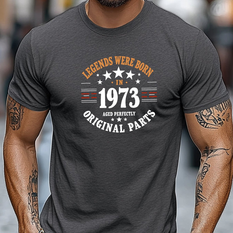 Men's Casual Crew Neck Short T-Shirt.