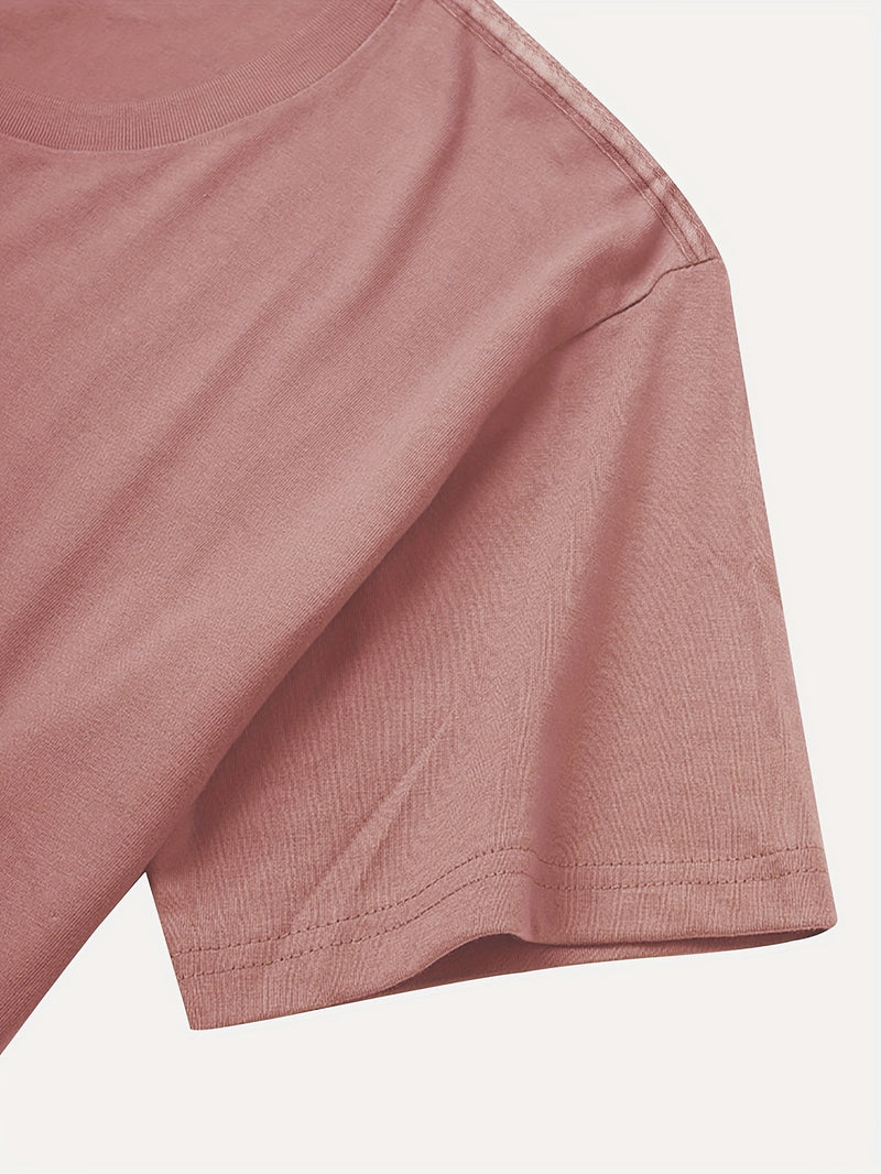 Women's Pink Short Sleeve T-Shirt.