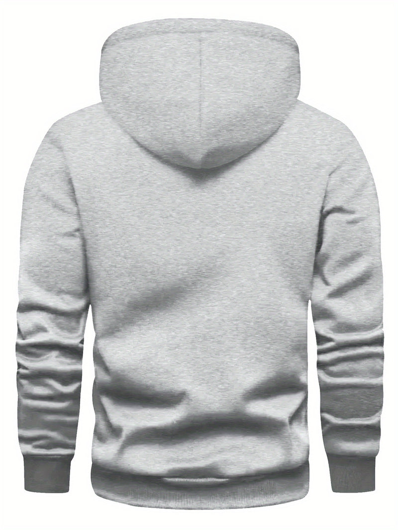 Men's hooded sweatshirt.