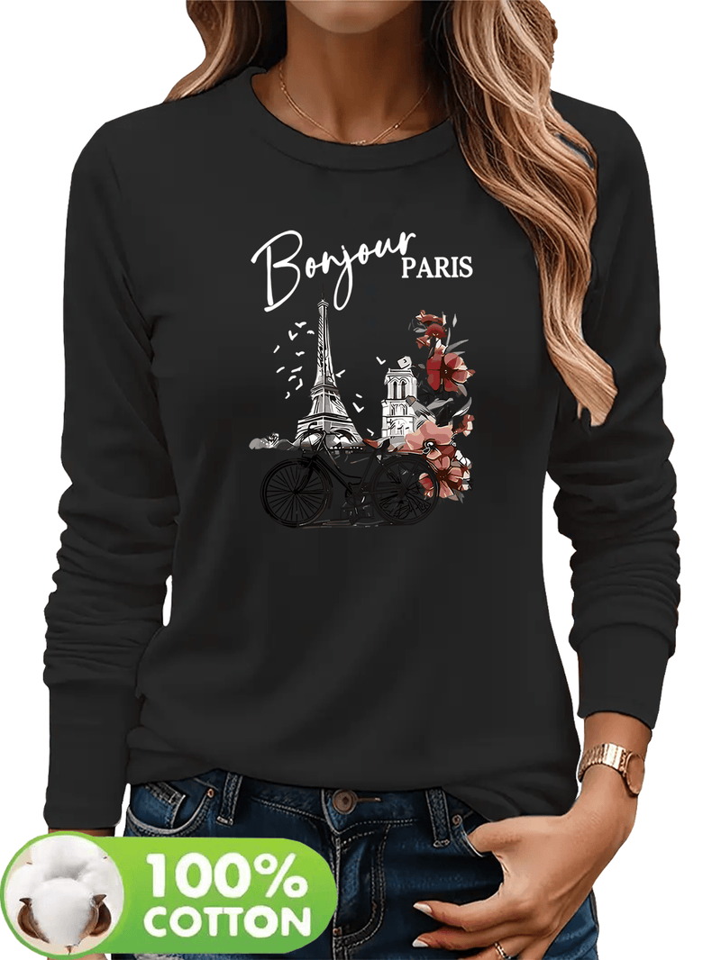 Women's T-Shirt for Autumn And Winter, a Comfortable And Breathable Casual.