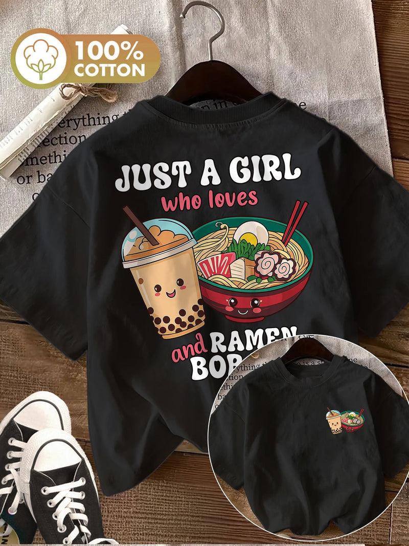 Women’s Graphic Print T-shirt, Short Sleeve Crew Neck Casual.