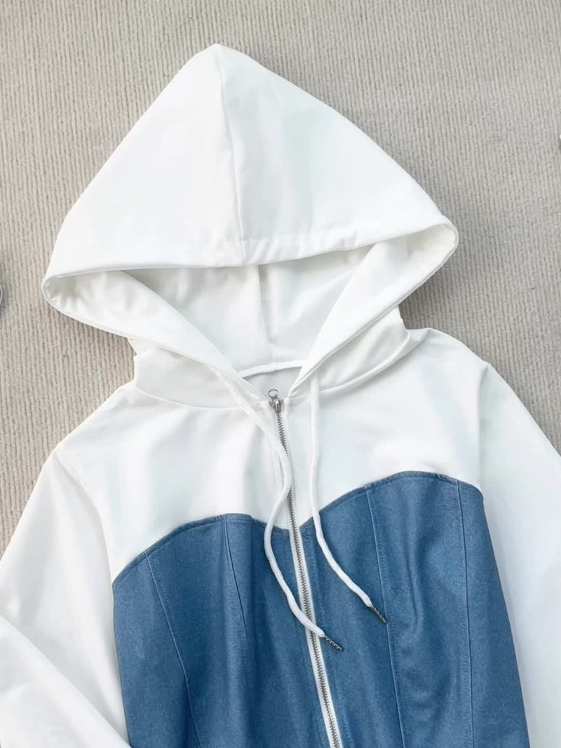 Women's Casual Elegant Straight-Leg Pants Spliced Suit.