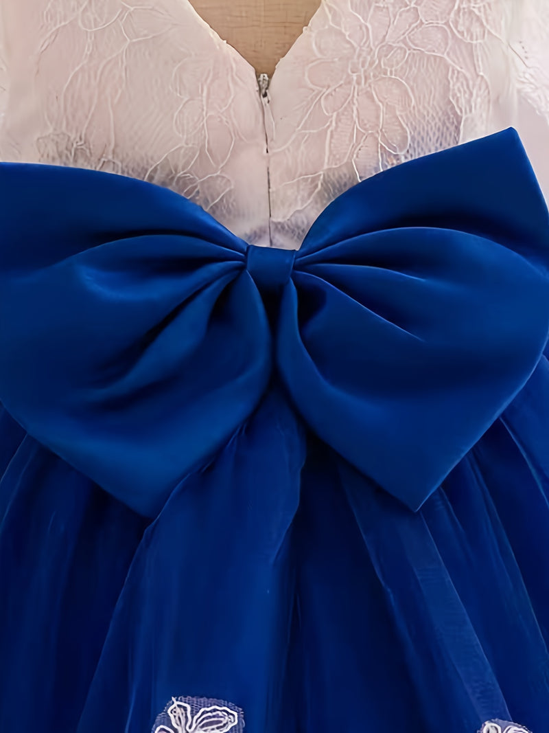 New Bow Children's Dress, Infant & Toddler Christening Gown.