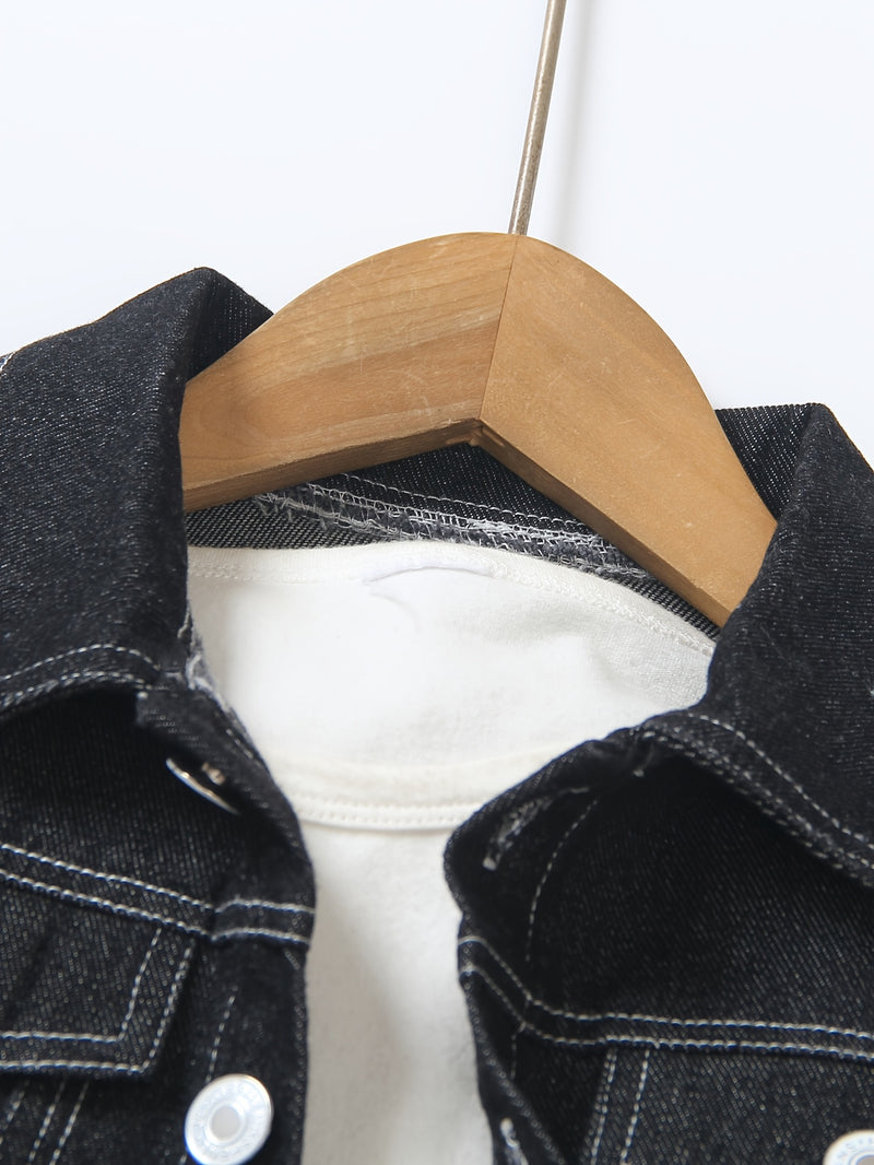 Boys Spring/Autumn Denim Long Sleeve with Elastic Waist and Ripped Jeans.