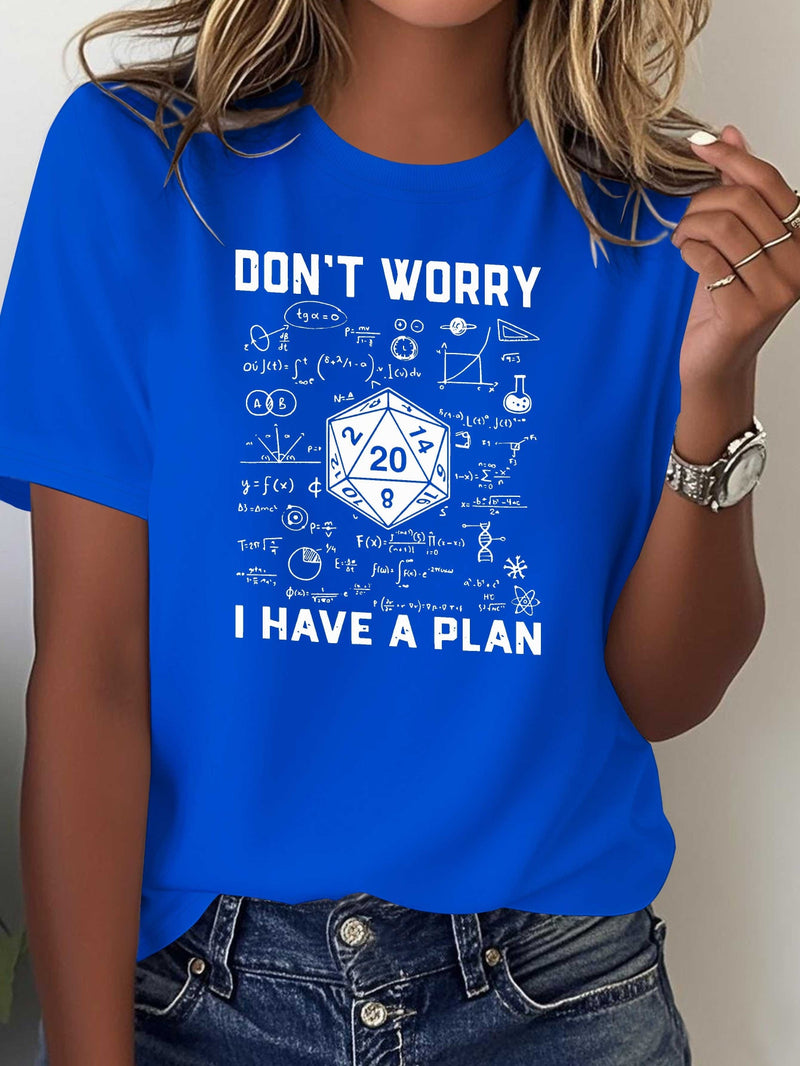 Women's Printed T-shirt Comfortable and Versatile Casual Short Sleeves.