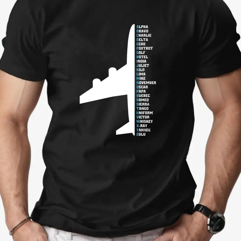 Men's Aviation Graphic T-Shirt.