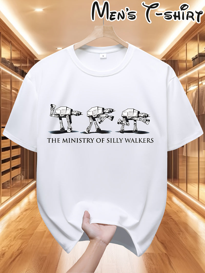 Star Wars AT-AT Walking Machine Fun Printed T-shirt for Men.
