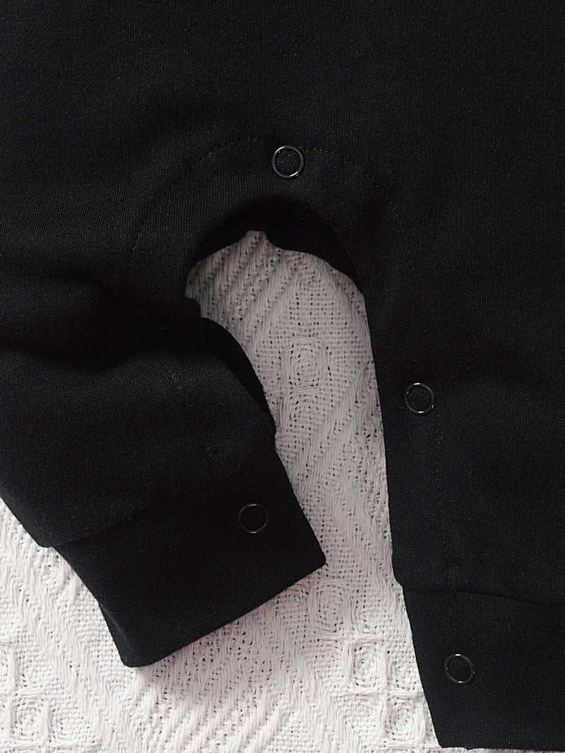 Pure Long-Sleeve Print Bodysuit, Casual Long-Sleeve Jumpsuit for Autumn.