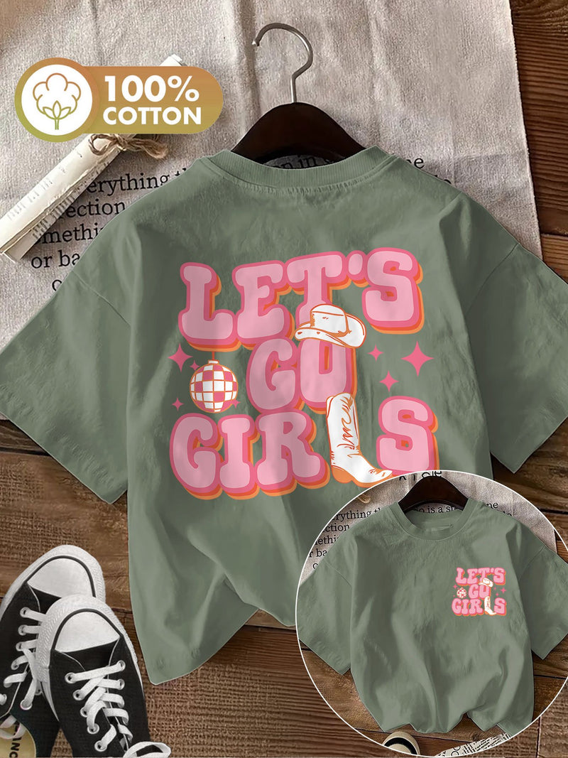 Women’s Graphic Print T-shirt, Short Sleeve Crew Neck Casual.