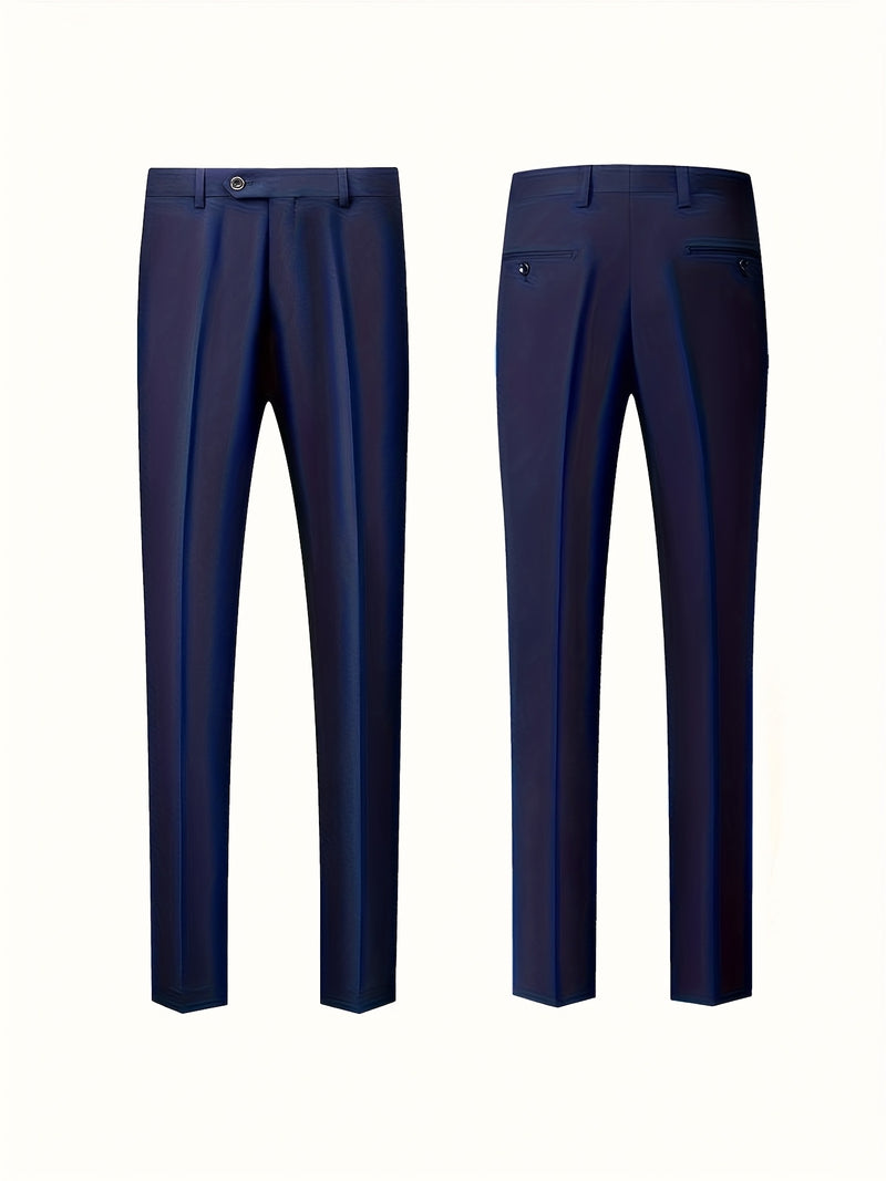 Men's 2pcs Suit, Consisting of a Vest And Dress Pants.