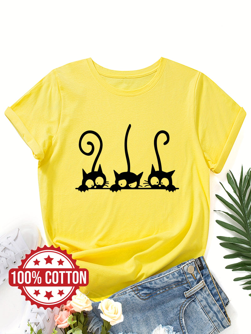 Women’s T-shirt, Casual Top for Summer & Spring.