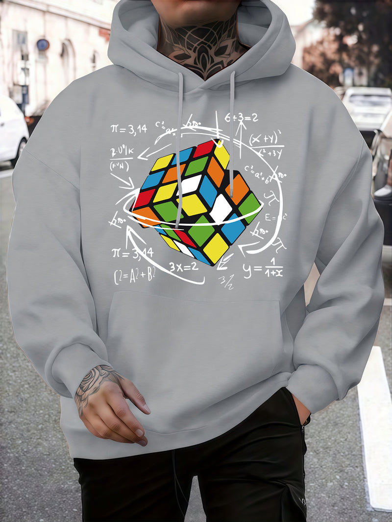 Fashion Trendy Men's Hooded Casual Sweatshirt.