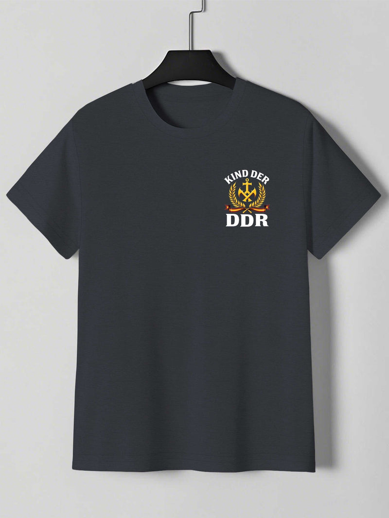 Men'S Casual Summer T-Shirt with Bold DDR