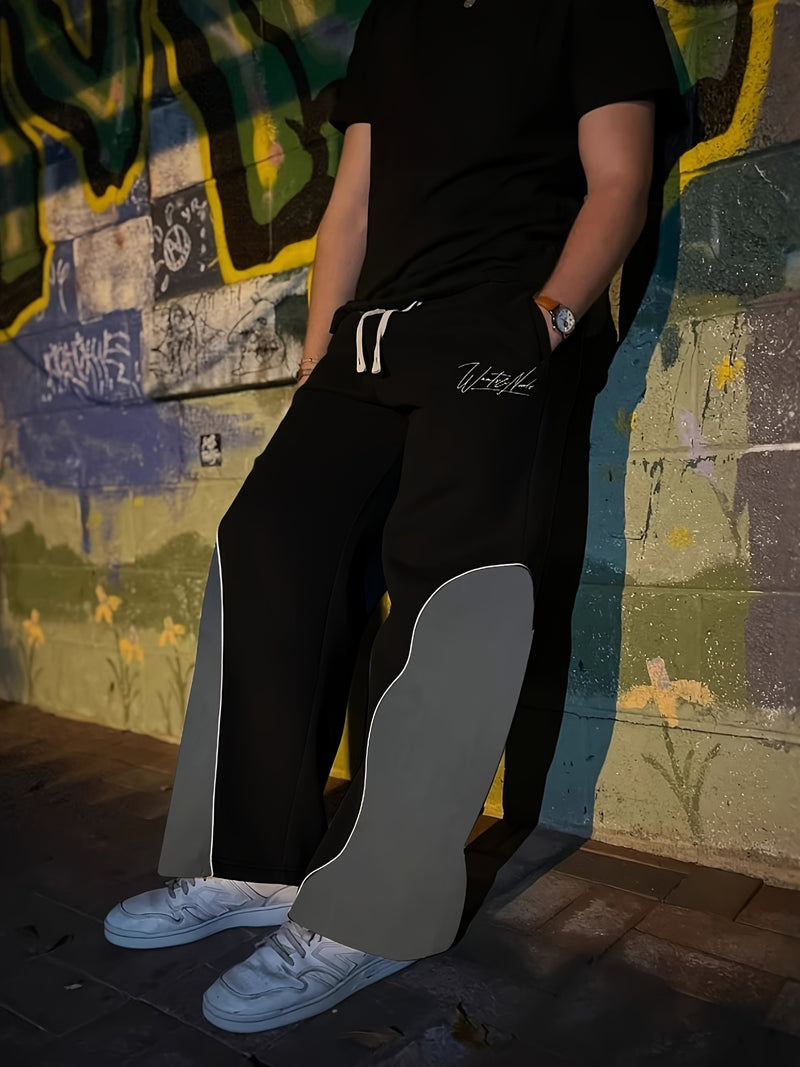 Men's & Women's Y2K Streetwear Oversized Straight-Leg Jeans-Style.
