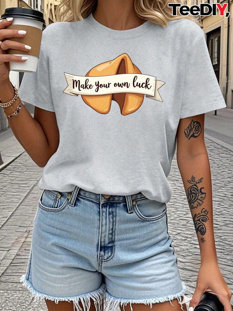 Women's Navy Blue T-Shirt.