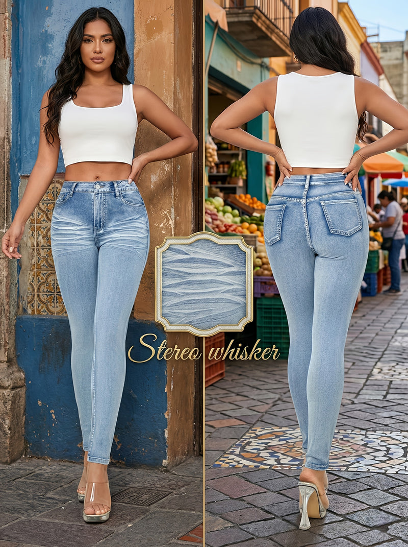 Women's Curve Elastic Butt-Lifting Skinny Jeans.