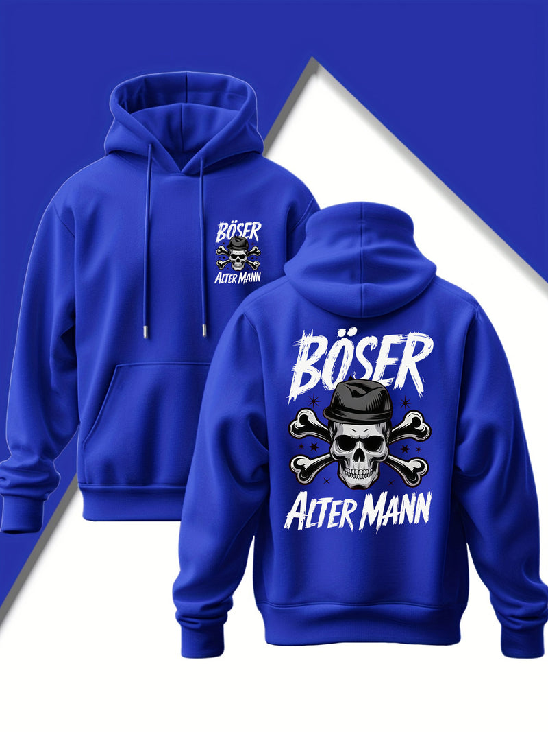 Men's Edgy Gothic Hooded Sweatshirt.