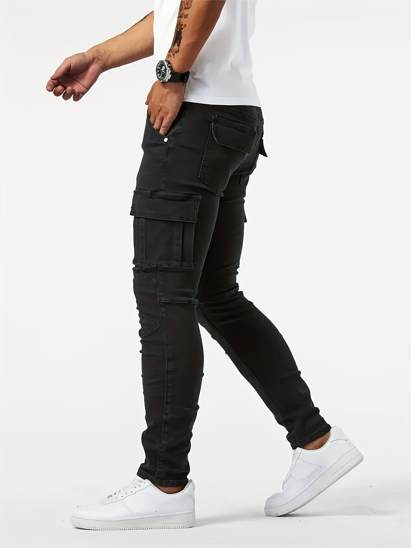 Men's Stylish Long Pants with a Trendy Casual Design.